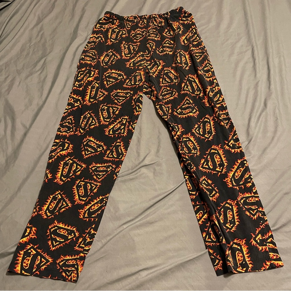 Superman lounge pants pjs sleepwear
